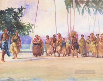  LaFarge Oil Painting - Fagaloa Bay Samoa John LaFarge
